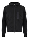 PrimaLoft-TC Knit Nylon Zip Up Hoodie Black - STONE ISLAND - BALAAN 2