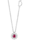 Margherita Diamond Ruby White Gold Necklace Necklace Women - DAMIANI - BALAAN 2