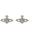 Mini Bas Relief Earrings Silver - VIVIENNE WESTWOOD - BALAAN 2