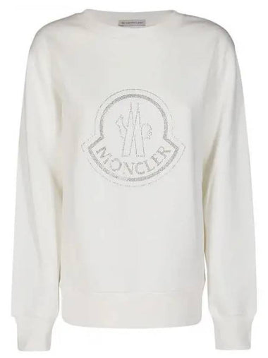 104021 Crystal Logo Cotton Sweatshirt 8G00053 899TR 033 - MONCLER - BALAAN 1