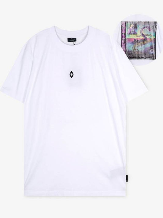 Back Graphic Cotton Short Sleeve T-shirt White - MARCELO BURLON - BALAAN 2