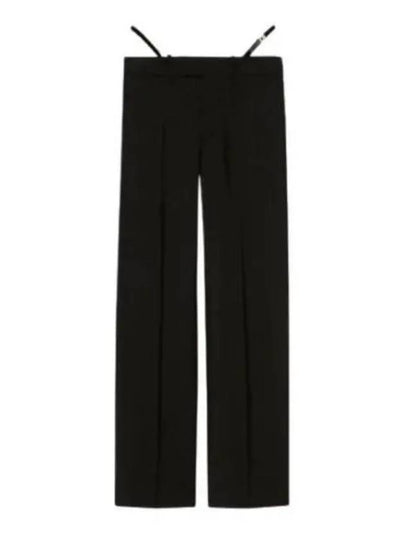 Wool Mohair Straight Pants Black - GUCCI - BALAAN 2