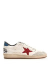 Ball Star Lace-up Leather Low Top Sneakers White - GOLDEN GOOSE - BALAAN 2