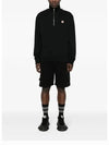 Fox Head Patch Half Zipper Sweatshirt Black - MAISON KITSUNE - BALAAN 3