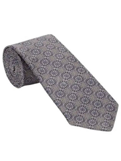 Silk Jacquard Tie Grey - BRUNELLO CUCINELLI - BALAAN 2