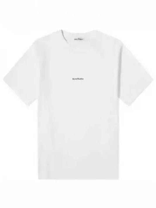 Logo Crew Neck Short Sleeve T-Shirt White - ACNE STUDIOS - BALAAN 2