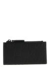 GG Rubber Effect Leather Zip Card Wallet Black - GUCCI - BALAAN 1