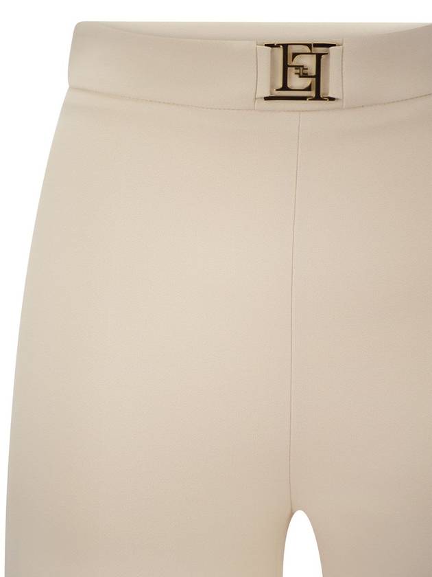 Straight stretch crepe trousers - ELISABETTA FRANCHI - BALAAN 4