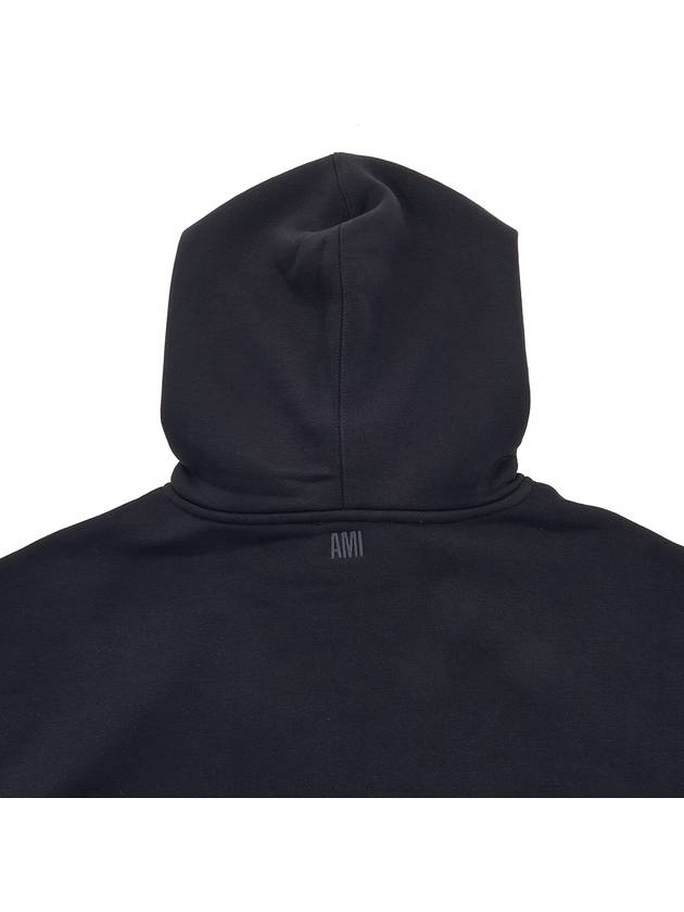 Mini Heart Logo Hoodie Black - AMI - BALAAN 9