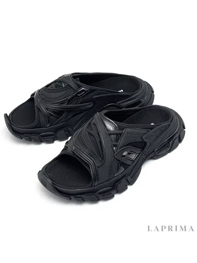 Track Slide Sandals Black - BALENCIAGA - BALAAN.