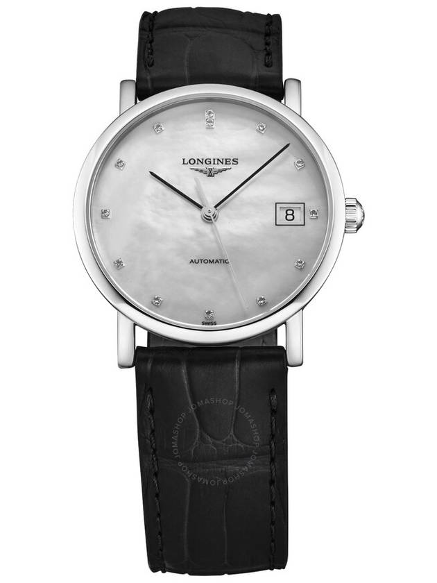 Longines Elegant Automatic Diamond White Dial Ladies Watch L4.809.4.87.2 - LONGINES - BALAAN 1