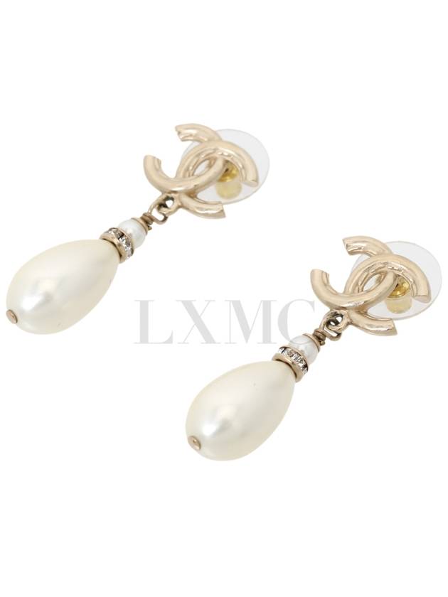 Pearl Earrings Showline CC Logo AB8513 - CHANEL - BALAAN 4