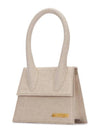 Le Chiquito Moyen Signature Tote Bag Light Greige - JACQUEMUS - BALAAN 3