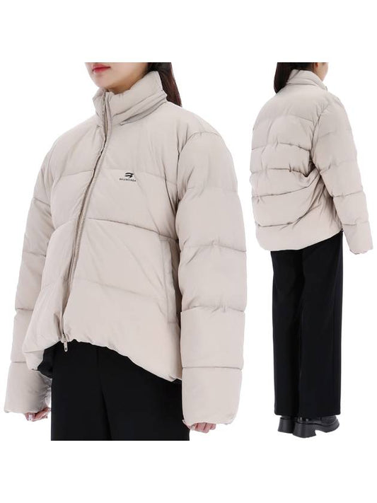 C shape nylon padded jacket sand - BALENCIAGA - BALAAN 2