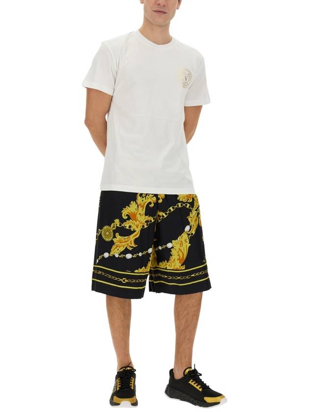 "CHAIN COUTURE" BERMUDA SHORTS - VERSACE - BALAAN 2