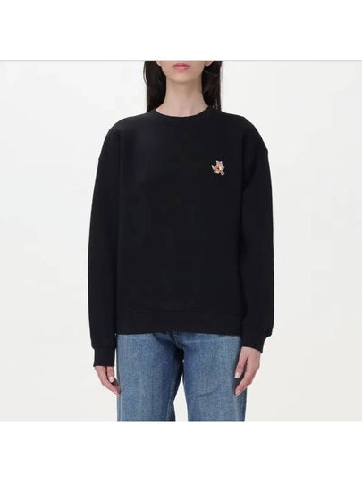 Speedy Fox Patch Comfort Sweatshirt Black - MAISON KITSUNE - BALAAN 2