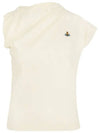 Women's Embroidered Logo Sleeveless White - VIVIENNE WESTWOOD - BALAAN 2