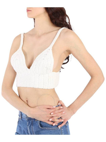 System Ladies Off White Crochet Crop Top, Brand Size 34 (US Size 2) - SYSTEM - BALAAN 2