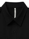 Pre order delivery July 3 Pintuck Officer Half Shirt Black - NOIRER - BALAAN 5