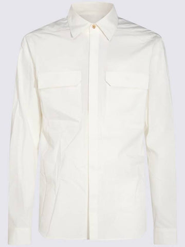 Rick Owens White Cotton Shirt - RICK OWENS - BALAAN 1