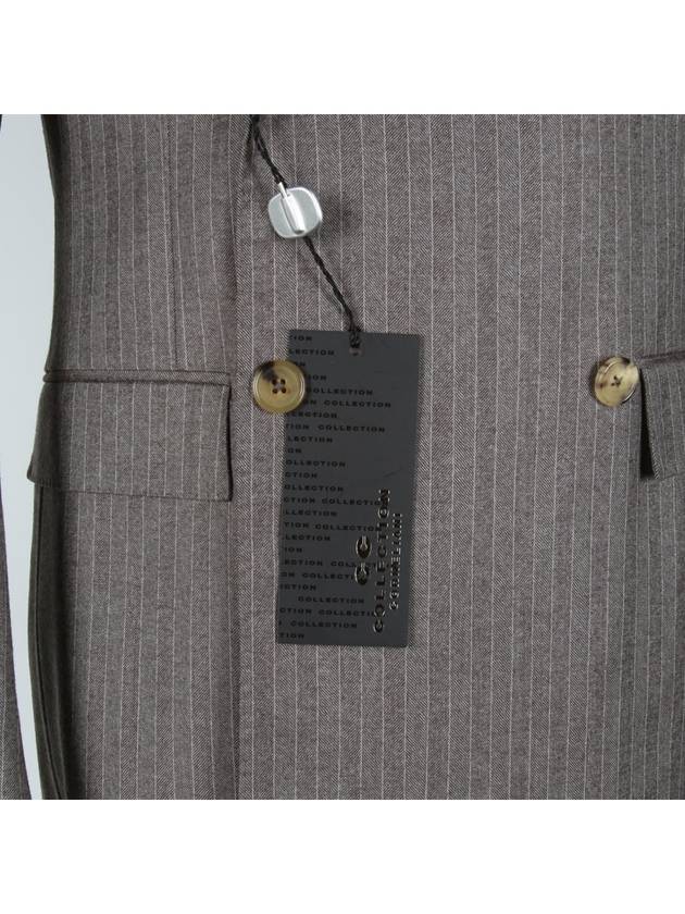 2867421 Virgin wool striped double suit - CORNELIANI - BALAAN 7