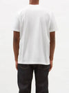 Symbol Logo Patch Pocket Short Sleeve White Cotton TShirt 8C000568390Y001 - MONCLER - BALAAN 5