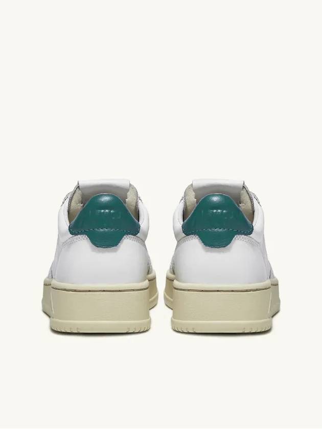 Medalist Green Tab Leather Low Top Sneakers White - AUTRY - BALAAN 5