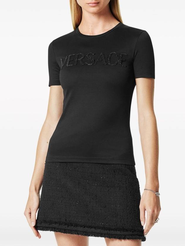 Short Sleeve T-Shirt 1014269 1A011781B000 Black - VERSACE - BALAAN 4