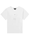 Jade Logo Short Sleeve T-Shirt White - A.P.C. - BALAAN 2