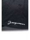 La Casquette Jacquemus Signature Cap Black - JACQUEMUS - BALAAN 5