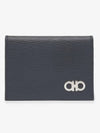 Gancini Card Wallet Black - SALVATORE FERRAGAMO - BALAAN 2