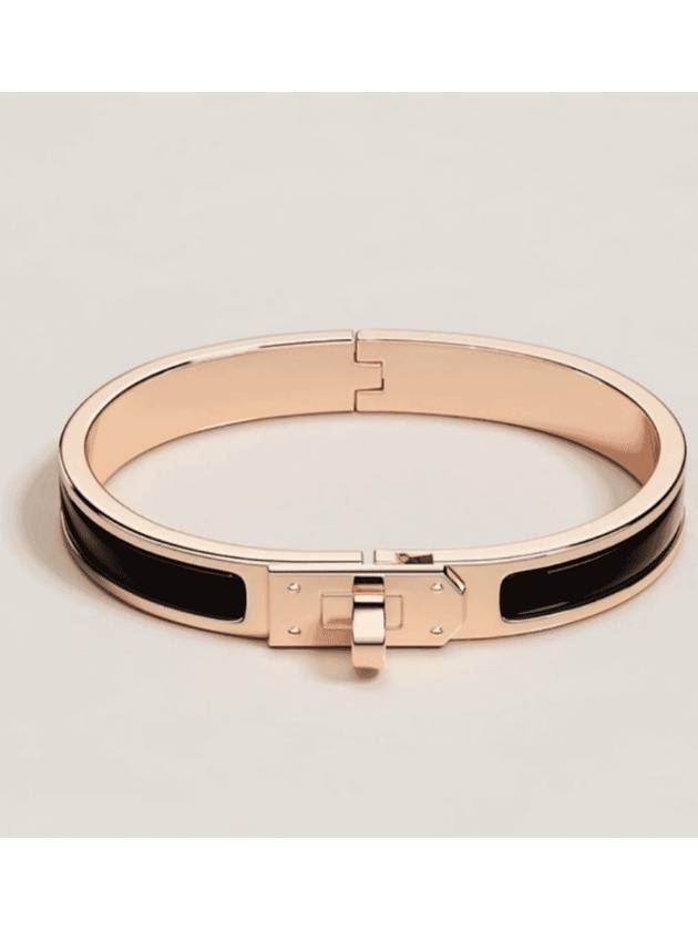 Mini Clic Kelly Bracelet Gold Black - HERMES - BALAAN 2