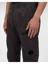 Lens Wappen Stretch Band Straight Pants Grey - CP COMPANY - BALAAN 5