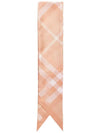 Check Skinny Silk Scarf Pink - BURBERRY - BALAAN 5