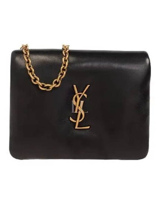 Calypso Chain Card Wallet Black - SAINT LAURENT - BALAAN 2