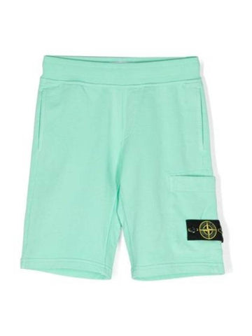 Kids Stone Island Shorts Bermuda Short 801661840 V0052 GREEN - STONE ISLAND - BALAAN 1