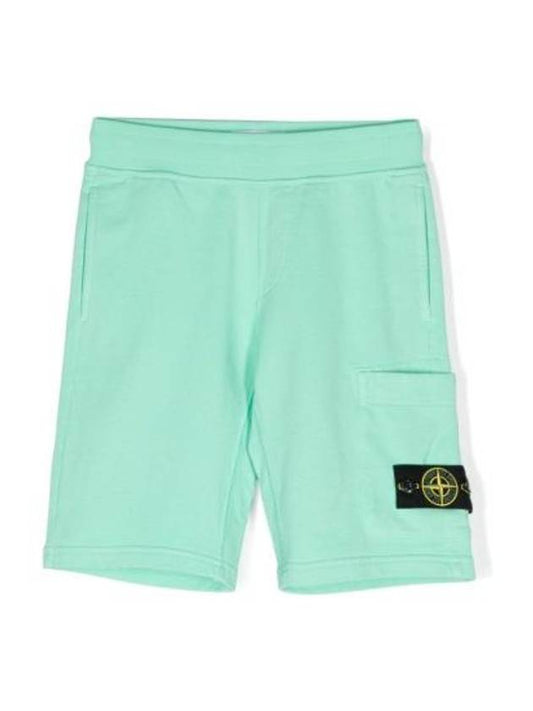 Kids Stone Island Shorts Bermuda Short 801661840 V0052 GREEN - STONE ISLAND - BALAAN 1