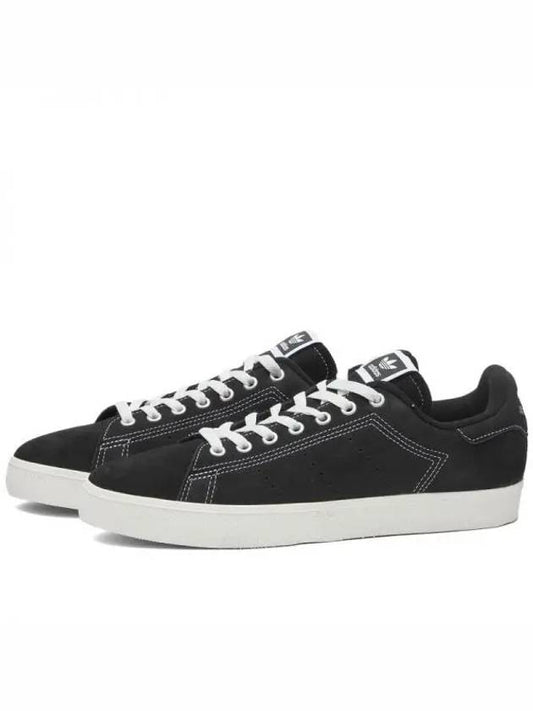 Stan Smith CS Suede Low Top Sneakers Core Black - ADIDAS - BALAAN 1