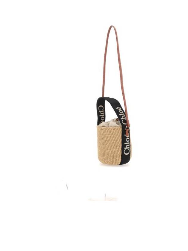 Small Woody Logo Bucket Bag Beige - CHLOE - BALAAN 1