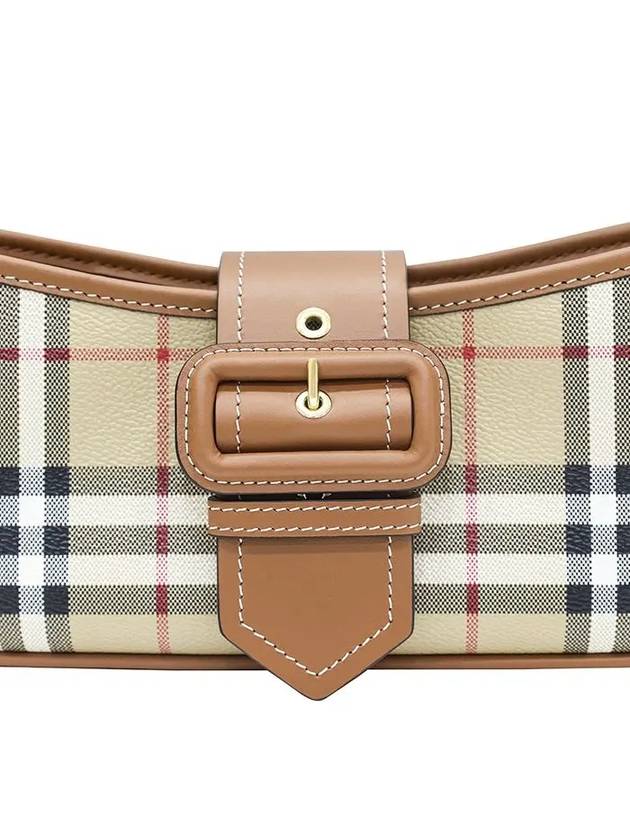 Buckle Strap Check Sling Shoulder Bag Beige - BURBERRY - BALAAN 4