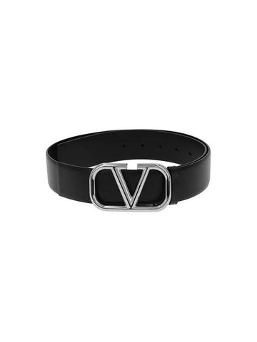 Valentino 5Y2T0Q87 SNP 0NO T0Q87 Garavani V logo silver belt - RED VALENTINO - BALAAN 1