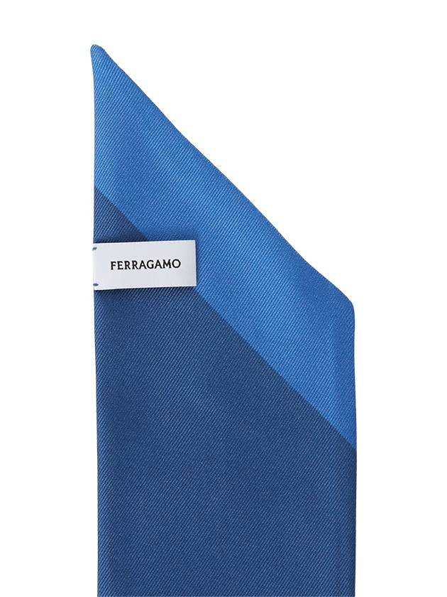 Blackberry Print Silk Mini Scarf Blue - SALVATORE FERRAGAMO - BALAAN 7