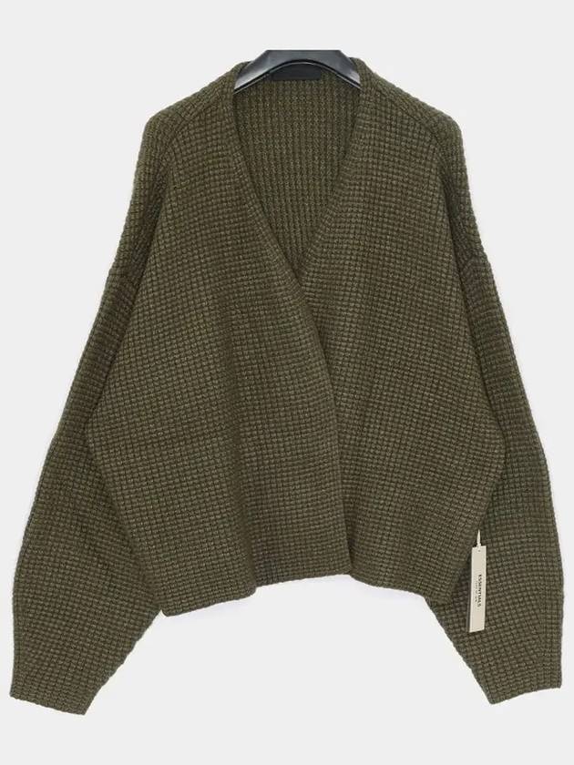 Essential Heavy Wade Overfit Waffle Knit Men s Cardigan 192BT246205F - FEAR OF GOD - BALAAN 3