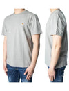 Fox Head Patch Classic Short Sleeve T-Shirt Grey Melange - MAISON KITSUNE - BALAAN 3