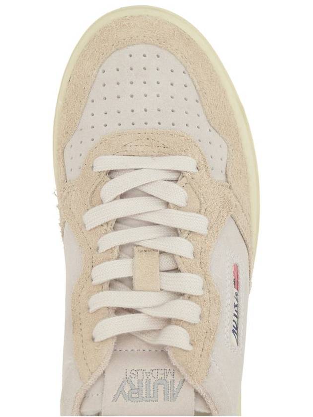 Medalist Suede Low Top Sneakers White Beige - AUTRY - BALAAN 5