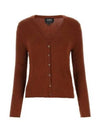 Shanya Cotton Cardigan Burgundy - A.P.C. - BALAAN 2