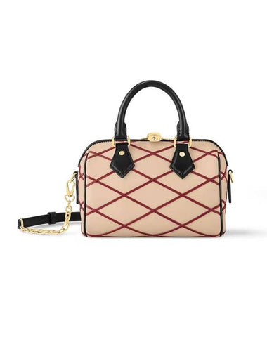 Speedy Bandouliere 20 Malletage Tote Bag Beige - LOUIS VUITTON - BALAAN 1