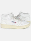 Men's Medalist Mid Goatskin High Top Sneakers White - AUTRY - BALAAN 2