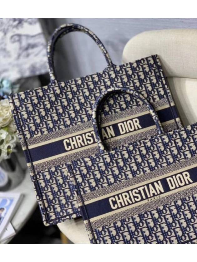 Oblique Book Mini Tote Bag Blue - DIOR - BALAAN 8