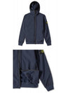 Wappen Patch Soft Shell Hooded Jacket Navy - STONE ISLAND - BALAAN 5